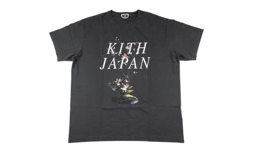 Japan flower vintage tee "Black" KHM034701 101