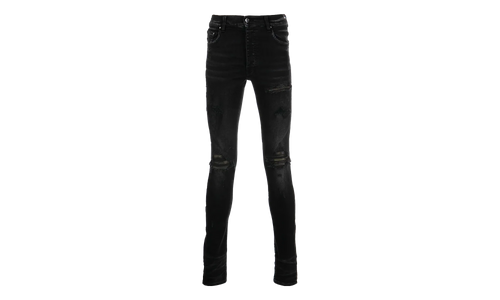 MX1 Camo Leather Patch Jeans "Aged Black" PF22MDS028 023