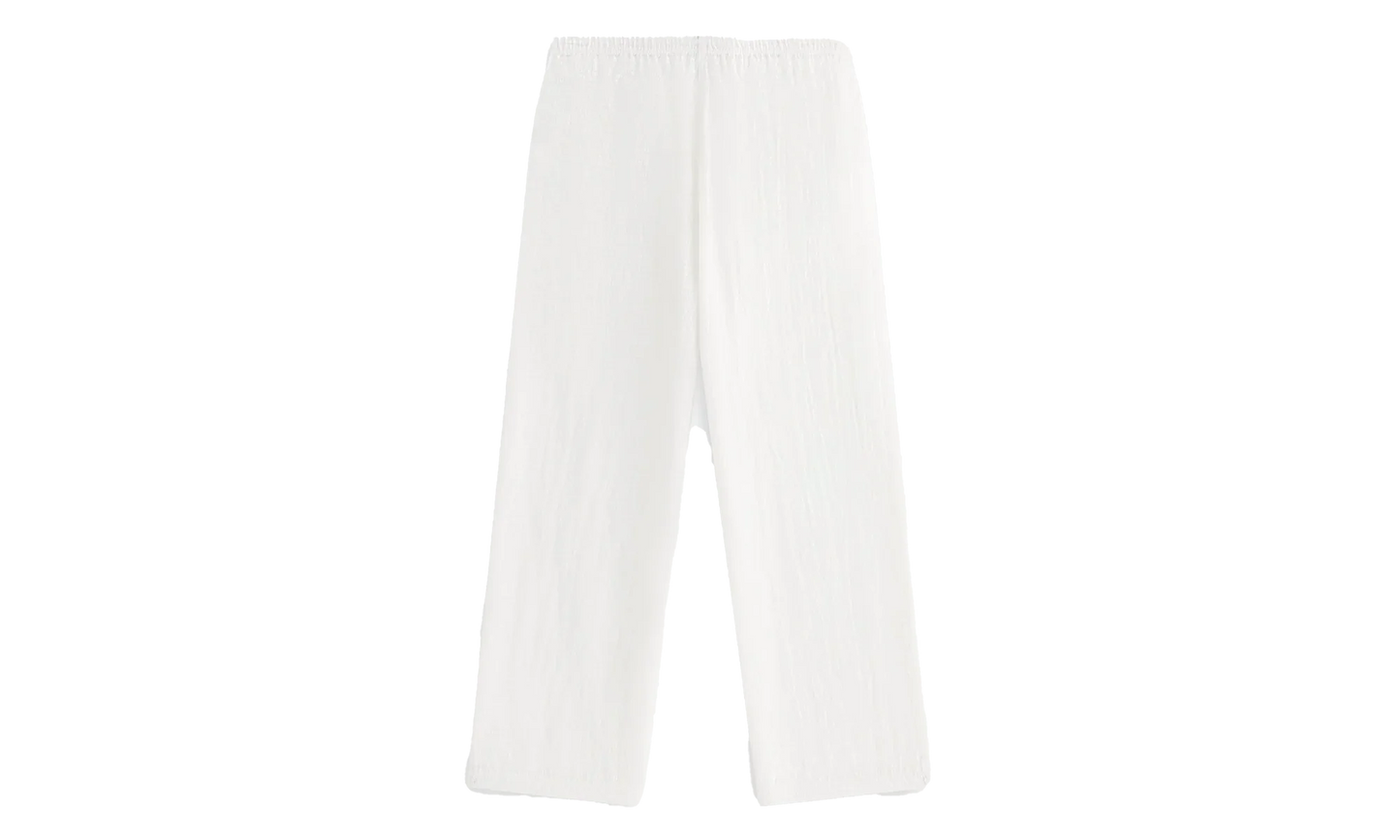 Kavi Sheer Monogram Pants WMNS "White" khw060340 101