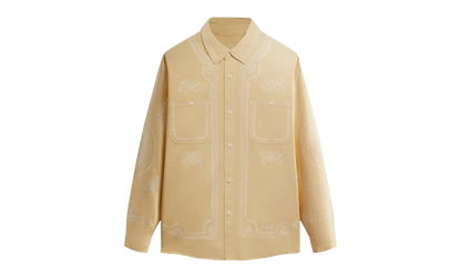 Raw Hem Denim Apollo Shirt "Yellow" KHM031811 795