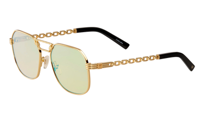 CEO Equestrian 24KT "Yellow Gold / Orange Pop Solid Flash Green" EQCE2 0005 20A2