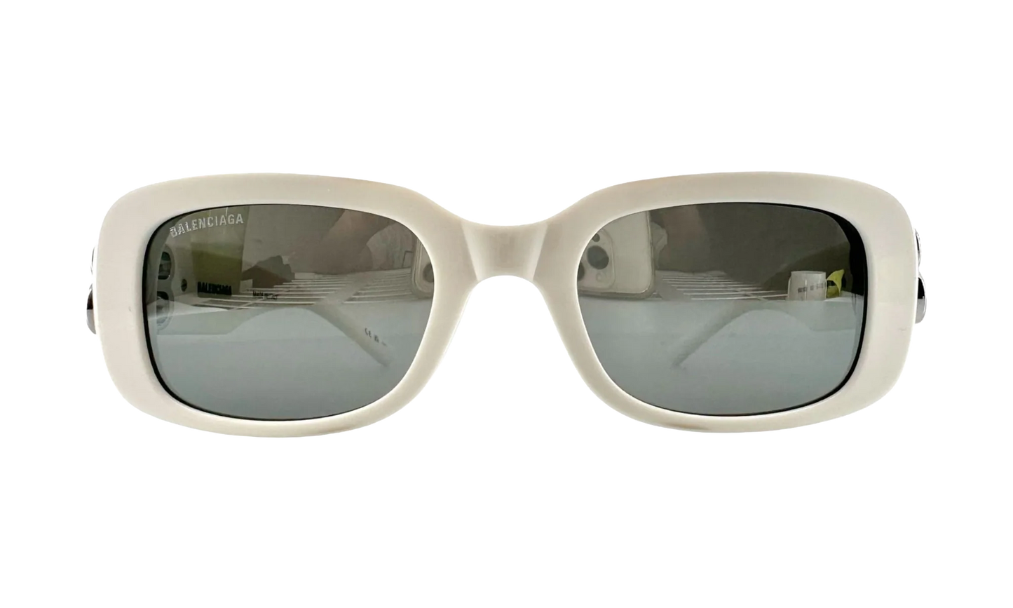 BB Hinge Oval Sunglasses "White" BB0310SK 003