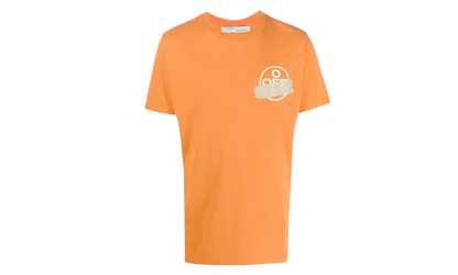 Slim Fit Tape Arrows T-shirt "Orange / Beige" OMAA038R201850021948