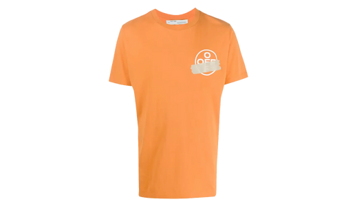 Slim Fit Tape Arrows T-shirt "Orange / Beige" OMAA038R201850021948