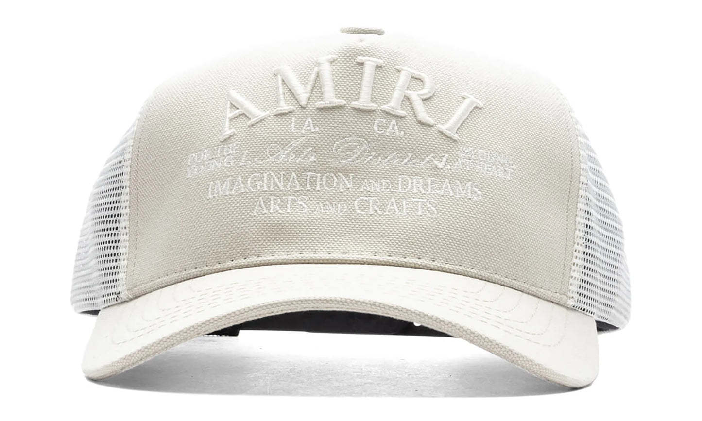 Arts District Trucker Hat "Stone Grey" AW23MAH023 STON