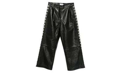 Studded Leather Trousers "Black" VAQ10P001