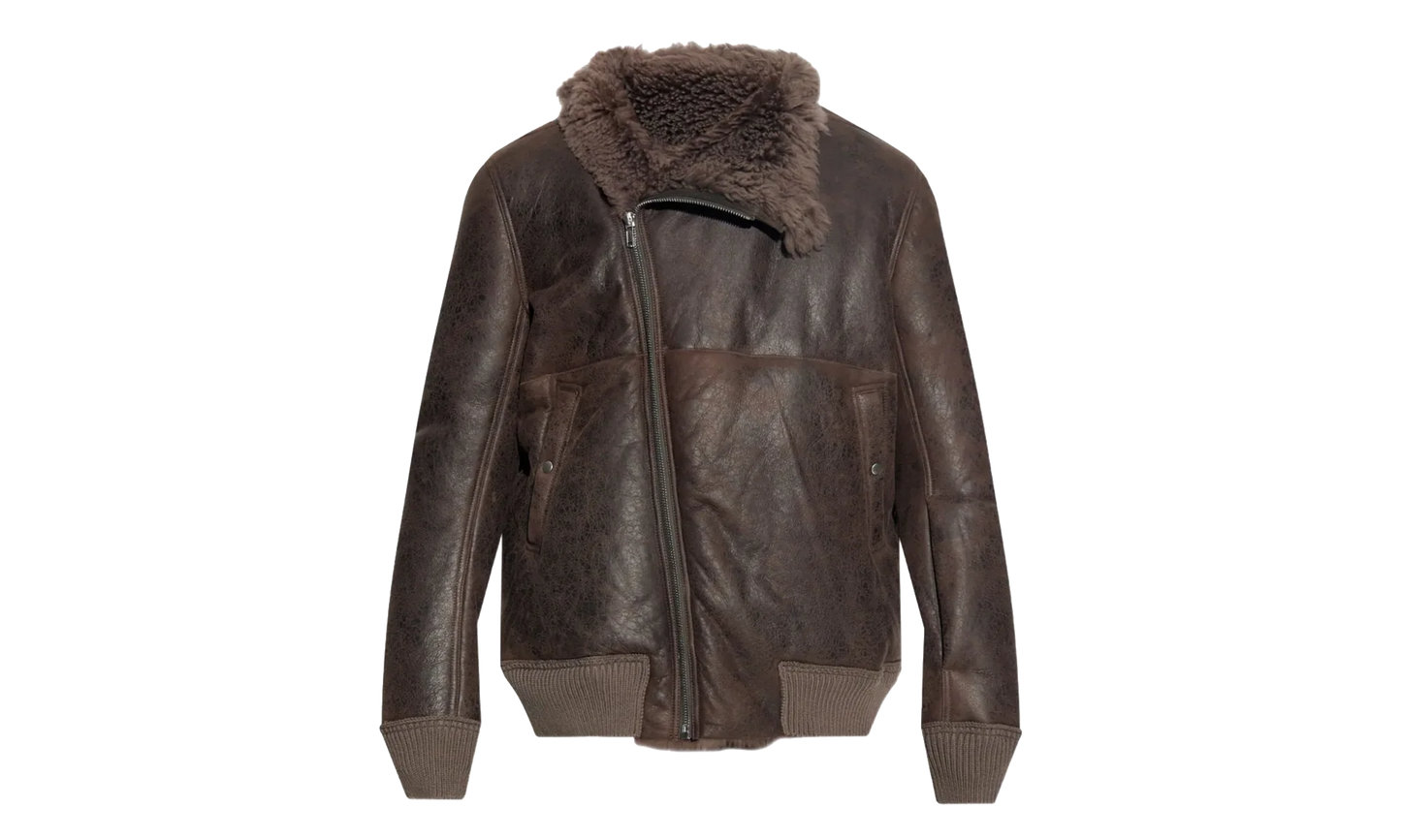 Bomber In Montone Hollywood Flight Jacket "Dark Dust" RU02E1760 LSHC 78