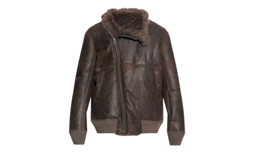 Bomber In Montone Hollywood Flight Jacket "Dark Dust" RU02E1760 LSHC 78