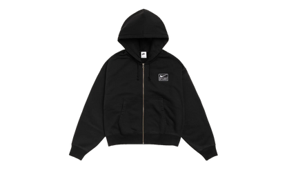 Stussy Stone Washed Fleece Zip Hoodie "Black" FJ9175010 BLAC