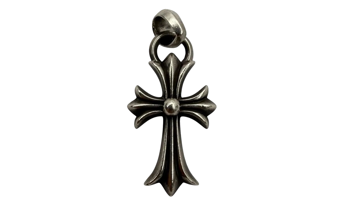 Small Cross Pendant with Bale "Silver" CHRM1054