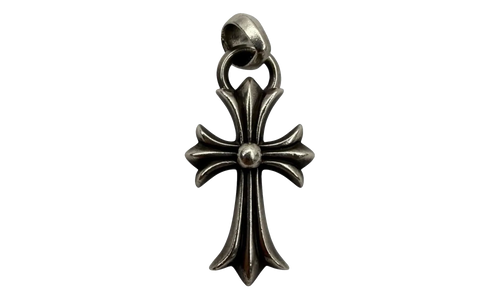 Small Cross Pendant with Bale "Silver" CHRM1054