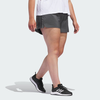 Women's adidas Pacer 3-Stripes Woven Shorts (Plus Size)