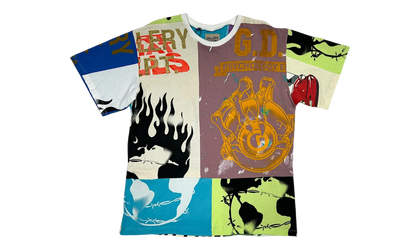 Retouche Reworked Short Sleeve Tee Shirt "Multicolor" GD116