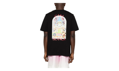 Tennis Landscape T-Shirt "Black" MSS26JTS00109