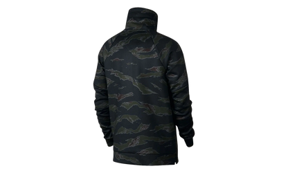 Air Jordan Flight Camo Anorak Half Zip Pullover Hoodie "Black" AH6163 010