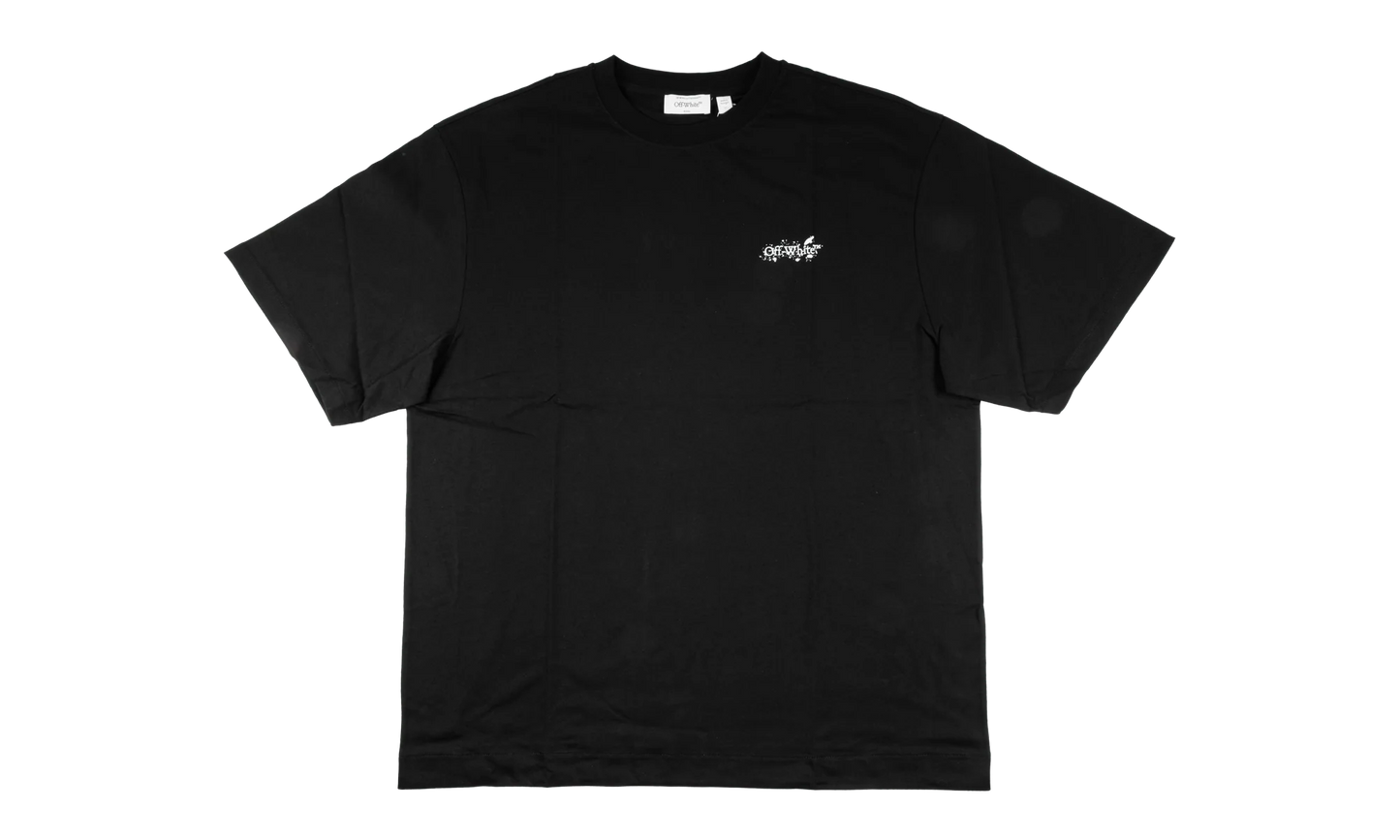 PAINT SPLATTER ARROW DIAG SKATE FIT TEE "Black" 44OWOS26T064 001