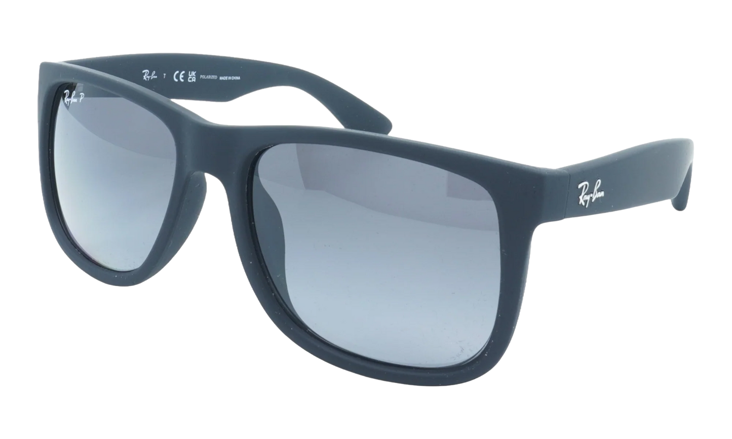 JUSTIN CLASSIC POLARIZED SUNGLASSES "RUBBER BLACK" RB4165F-622-T3