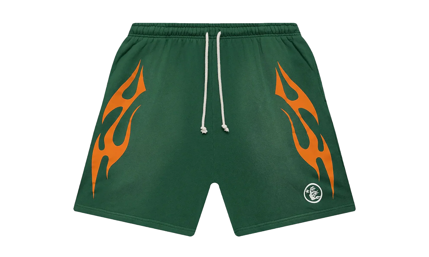Flame Shorts "Green / Orange" HSR104