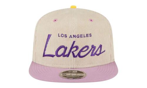 9FIFTY NBA LA LAKERS SNAPBACK HAT "ERIC EMANUEL - Cream/ Purple" EE438