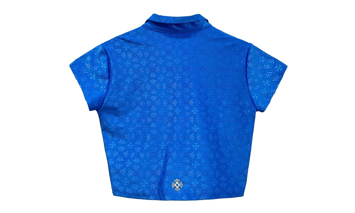 Cross Pattern Polo Tee WMNS "Blue" CHRM0826