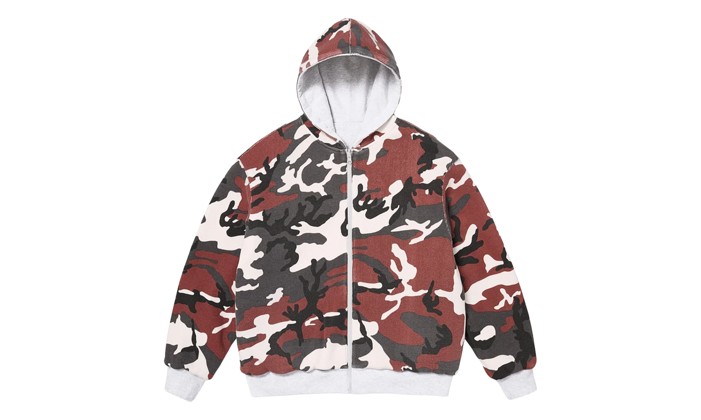 Reversible Work Zip Up Hooded Sweatshirt "FW25 - Heather Grey" SU26974