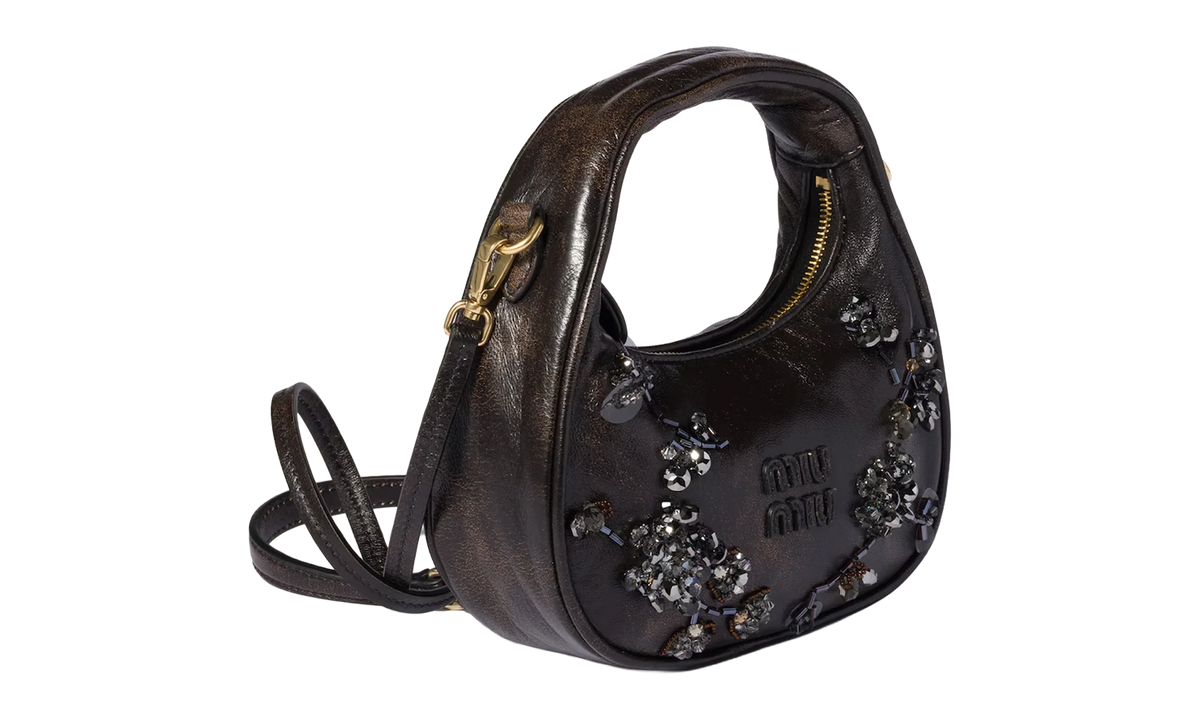 Embroidered Wander Bag WMNS "Caffe" 5BP078 2IF9 F0201