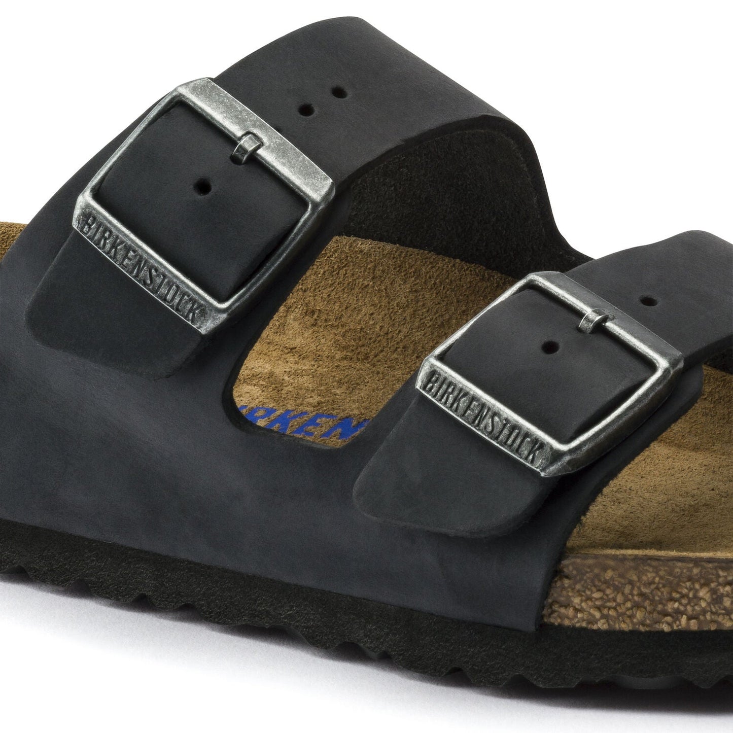 Arizona Soft Footbed Natural Leather Oiled in Black