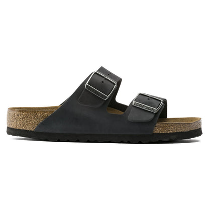 Arizona Soft Footbed Natural Leather Oiled in Black