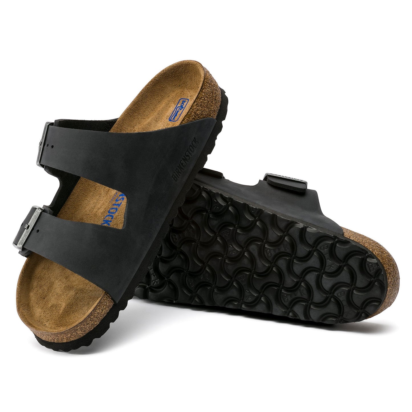 Arizona Soft Footbed Natural Leather Oiled in Black