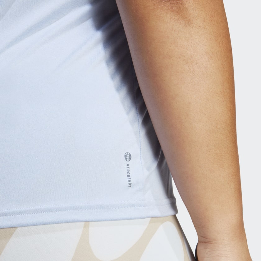 Women's adidas AEROREADY Train Essentials Minimal Branding V-Neck Tee (Plus Size)