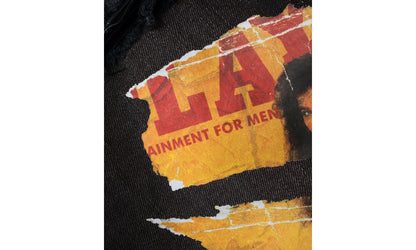 Playboy Magazine Printed Logo Jeans "Aged Black Multi" MDS081 023