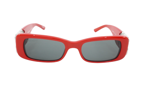 Rectangular Frame Sunglasses WMNS "Red / Silver" BB0096S 015