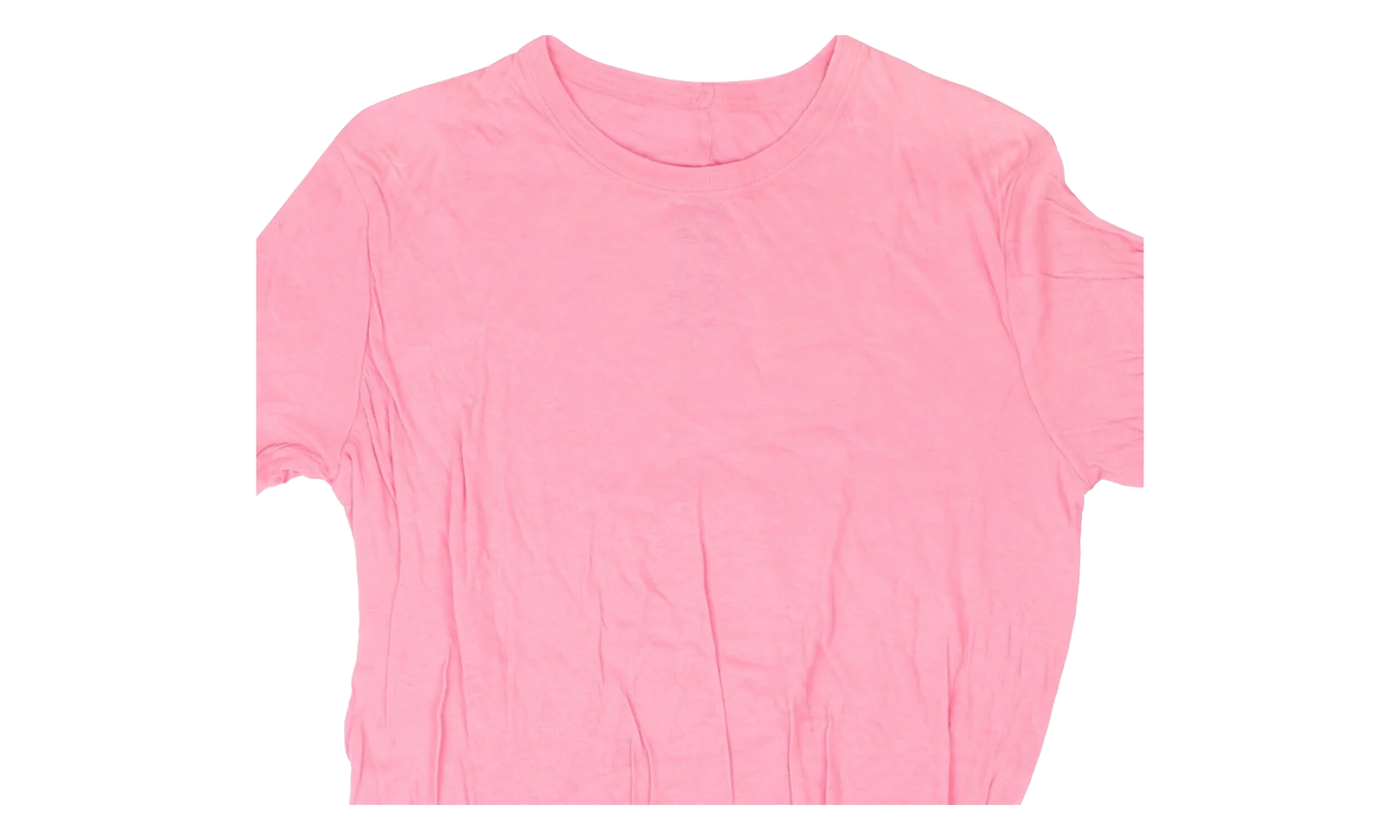 Pop Double Cotton Short Sleeve T-Shirt "Pink" PDC001