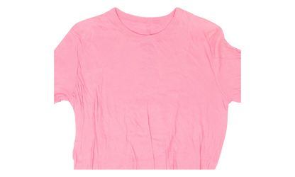 Pop Double Cotton Short Sleeve T-Shirt "Pink" PDC001