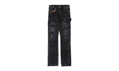 PLAID CARPENTER AGED CASUAL PANTS "Aged Black" PS22MDS133 AGBLK