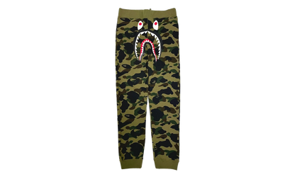BAPE 1St Camo Shark Slim Sweatpants "Green Black" B1CSSGB