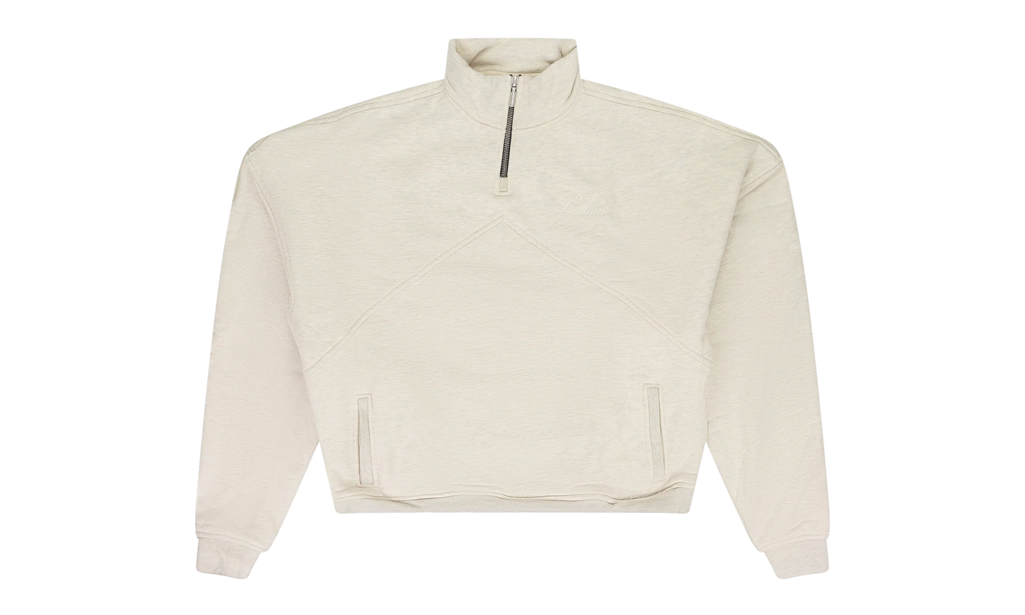 QUARTER ZIP SWEATER "Beige" RHD-MTPS-0092