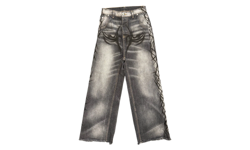 Graffiti Denim Jeans "Black" HSR217
