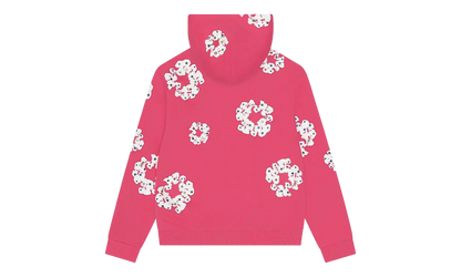 Rhinestone Cotton Wreath Zip Hoodie "Pink" DT510