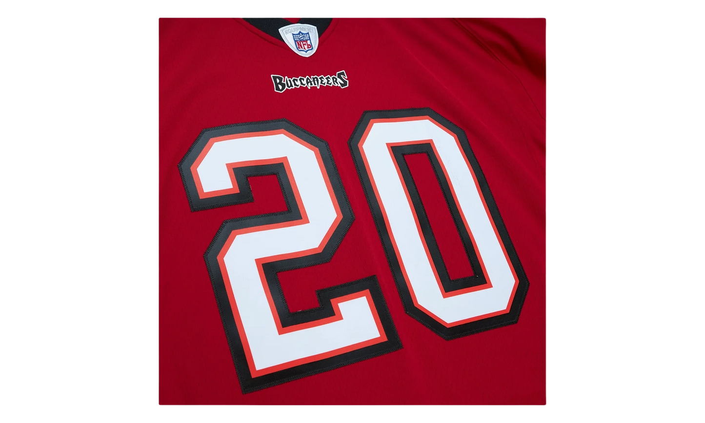 NFL Ronde Barber Dark Jersey "2002 Tampa Bay Buccaneers - Scarlet" LGJY6872 TBB02RBRSCAR