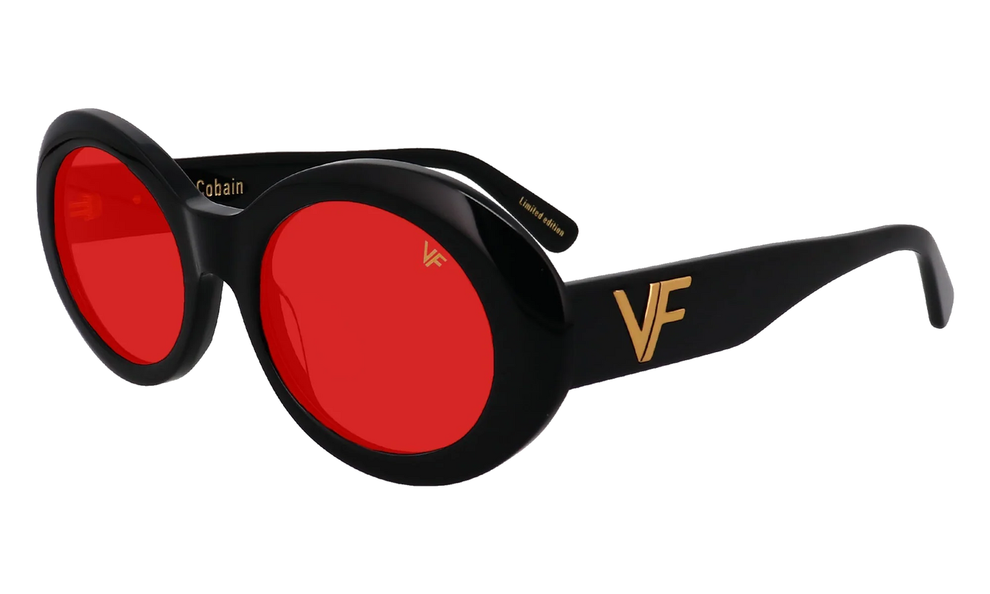 Cobain Acetate "Glossy Black / Red Solid" MPCB2 0009 20T5