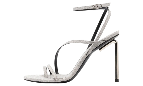 Allen Glitter 110mm Leather Sandals WMNS "Silver" OWIH022T22MAT0027200