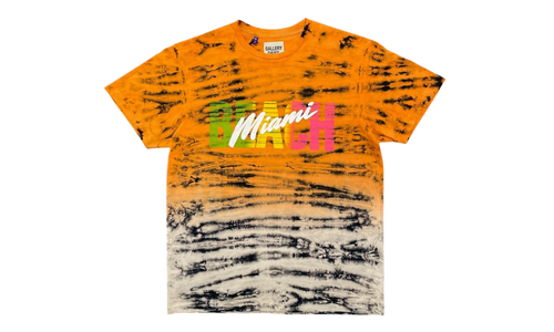 Miami Beach Logo Short Sleeve Tee Shirt "Tie Dye Orange Multi" GDMSBESSTSOB