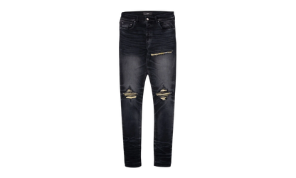MX1 Yellow Bandana Patch Jeans "Faded Black" AMDNSY1154 051