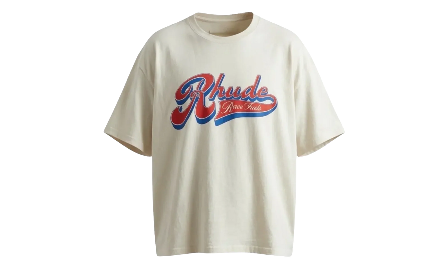 Pit Stop T-Shirt "Vintage White/ Red / Blue" RHSS26TT03012 WHT