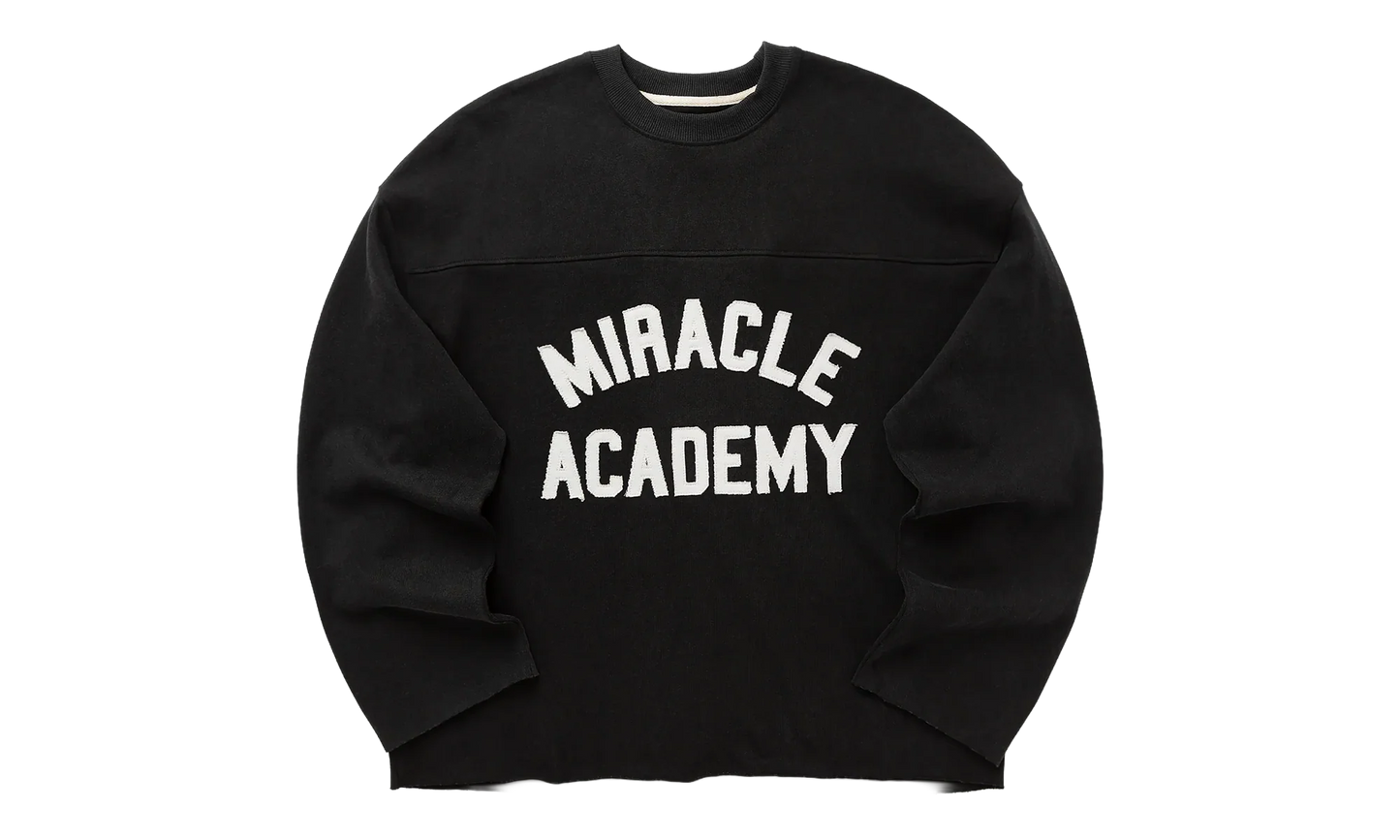 Varsity Long Sleeve T-shirt "Black Sunfade" Y6 T27G32 021