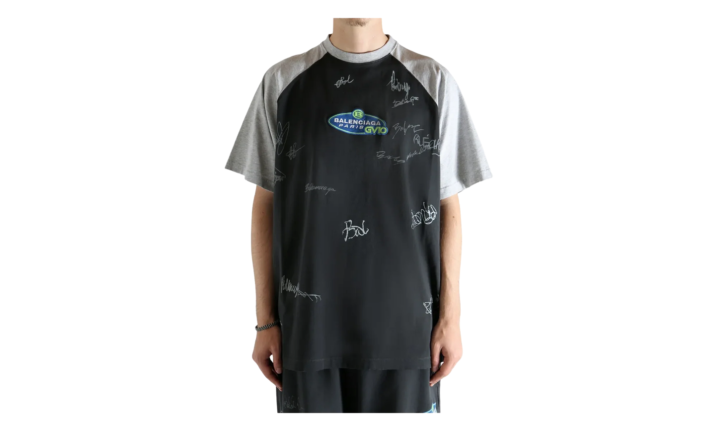 Raglan Oversized T-Shirt "Faded Washed Black" 850419 TTVE2 1041