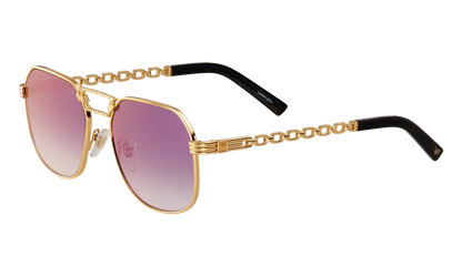 CEO Equestrian 24KT "Yellow Gold / Midnight Blue Gradient Flash Purple Flat" EQCE2 0004 20A1