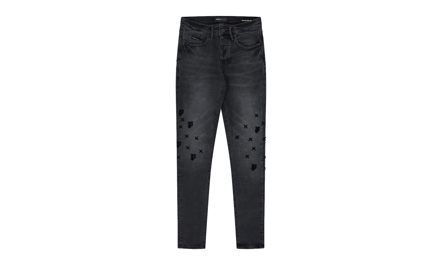 Tuffetage Monogram P001 Jeans "Black" P001_TMBL824