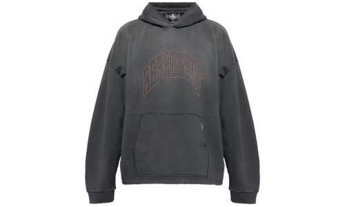 Embellished Hoodie "Stained Black" MLM100437